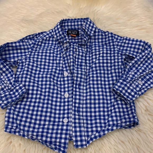 Carter’s & Children’s Place Short & Long-Sleeve Button Shirts in size 24M - Picture 5 of 8